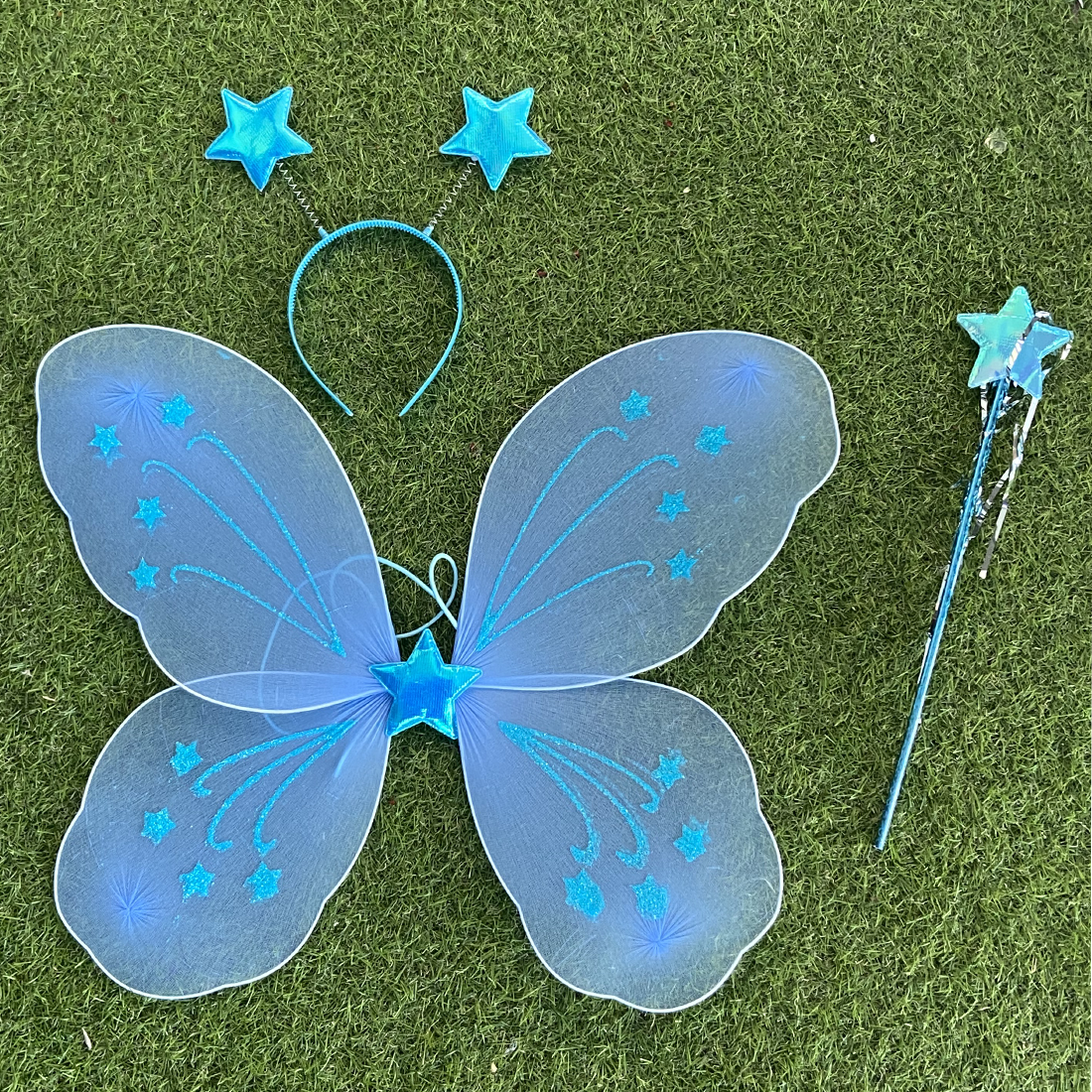 Blue Fairy 3 Piece Wing Costume Set