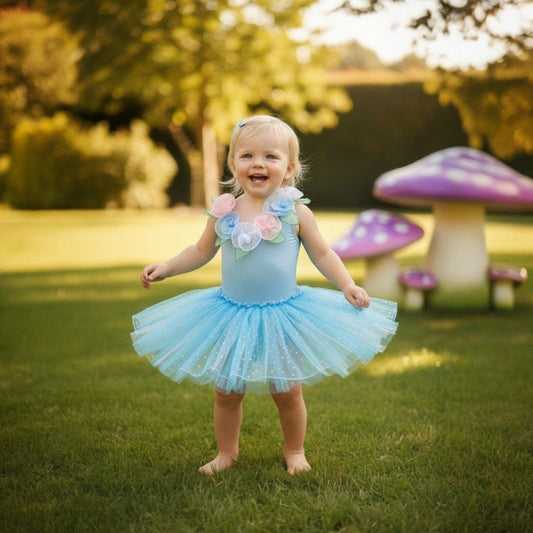Blue Fairy Dust Toddler Dress