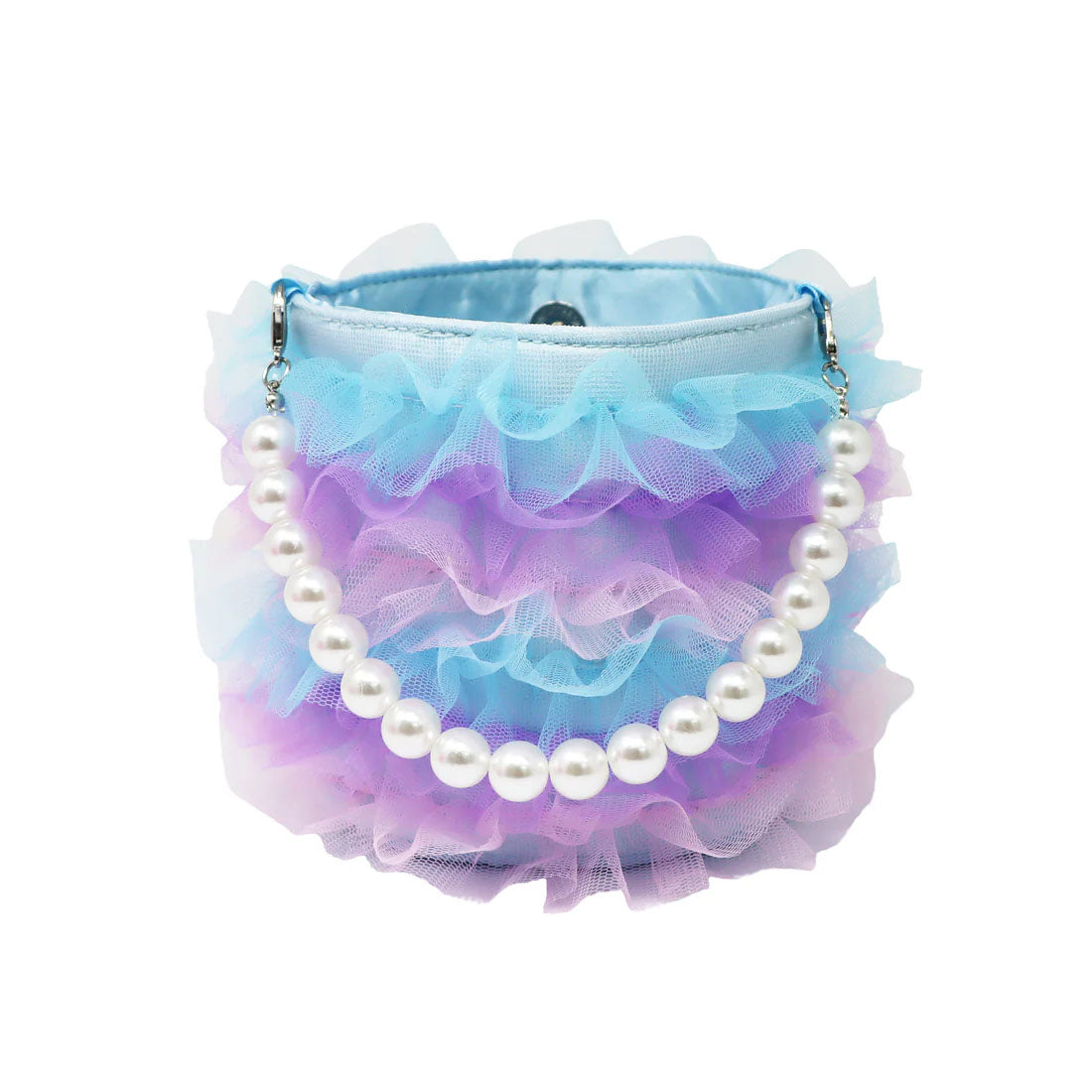Blue Mermaid Ruffle Bag