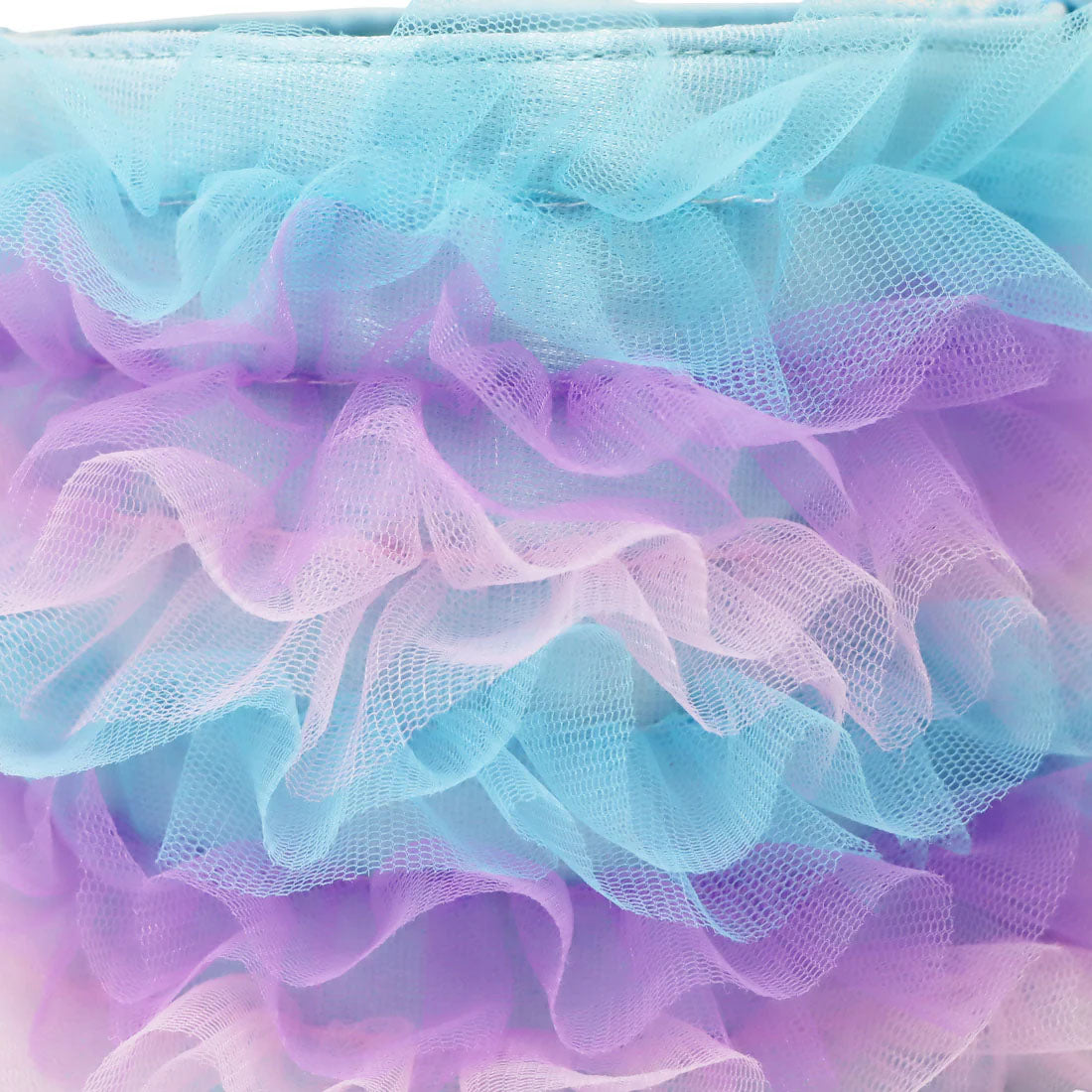 Blue Mermaid Ruffle Bag