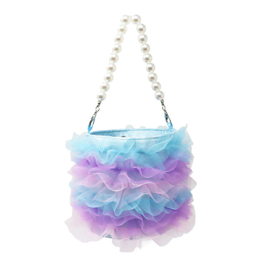 Blue Mermaid Ruffle Bag