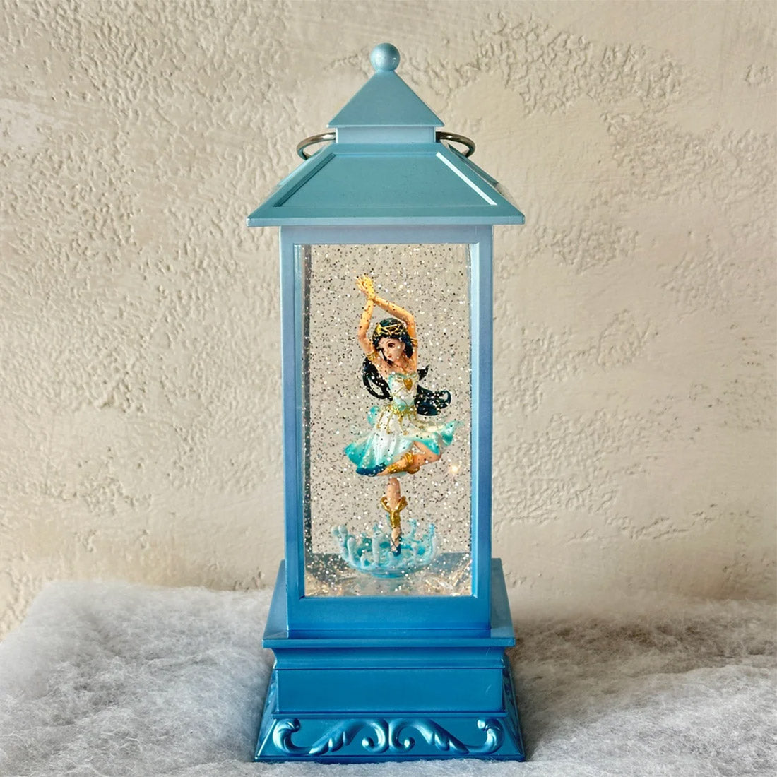 Blue Musical Glitter Lantern featuring a Dancing Princess