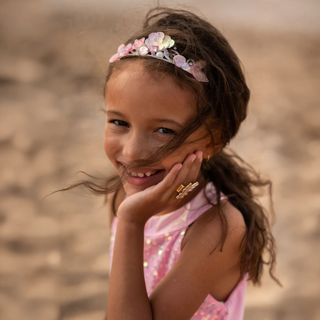 Boutique Pink or Blue  Ocean Jewel Tiaras