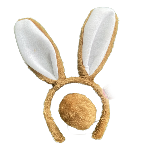 Brown Bunny Ears and Tail