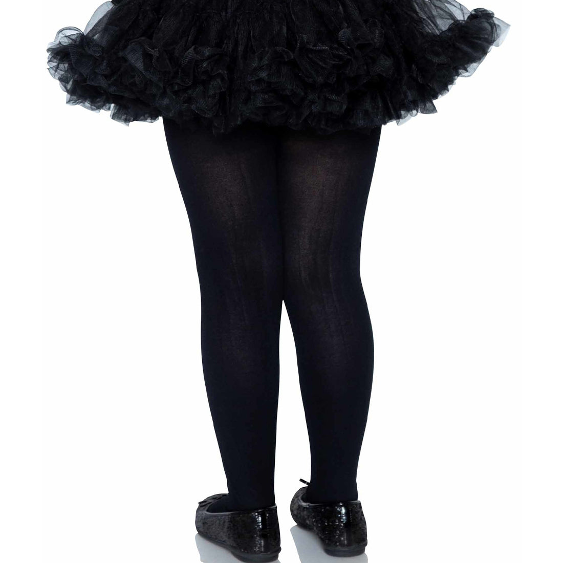 Children's Black Opaque Tights