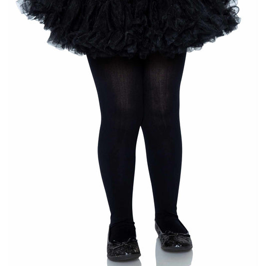 Children's Black Opaque Tights