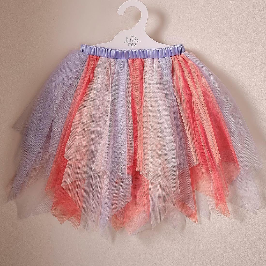 Childs Butterfly Tutu with Red Pink & Lilac Tulle