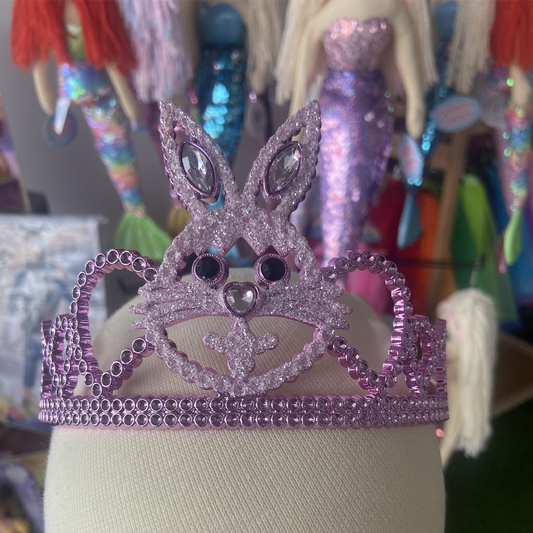 Childs Jewelled Pink Bunny Easter Costume Tiara