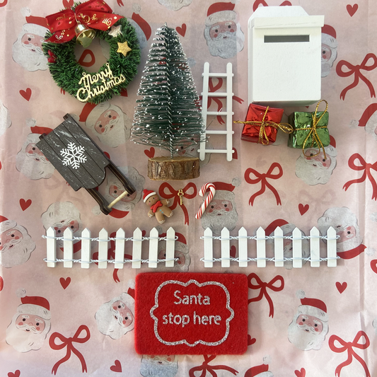 Christmas Fairy Door Accessory Set