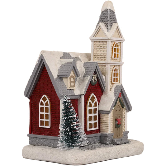 Christmas Village Light Up Church