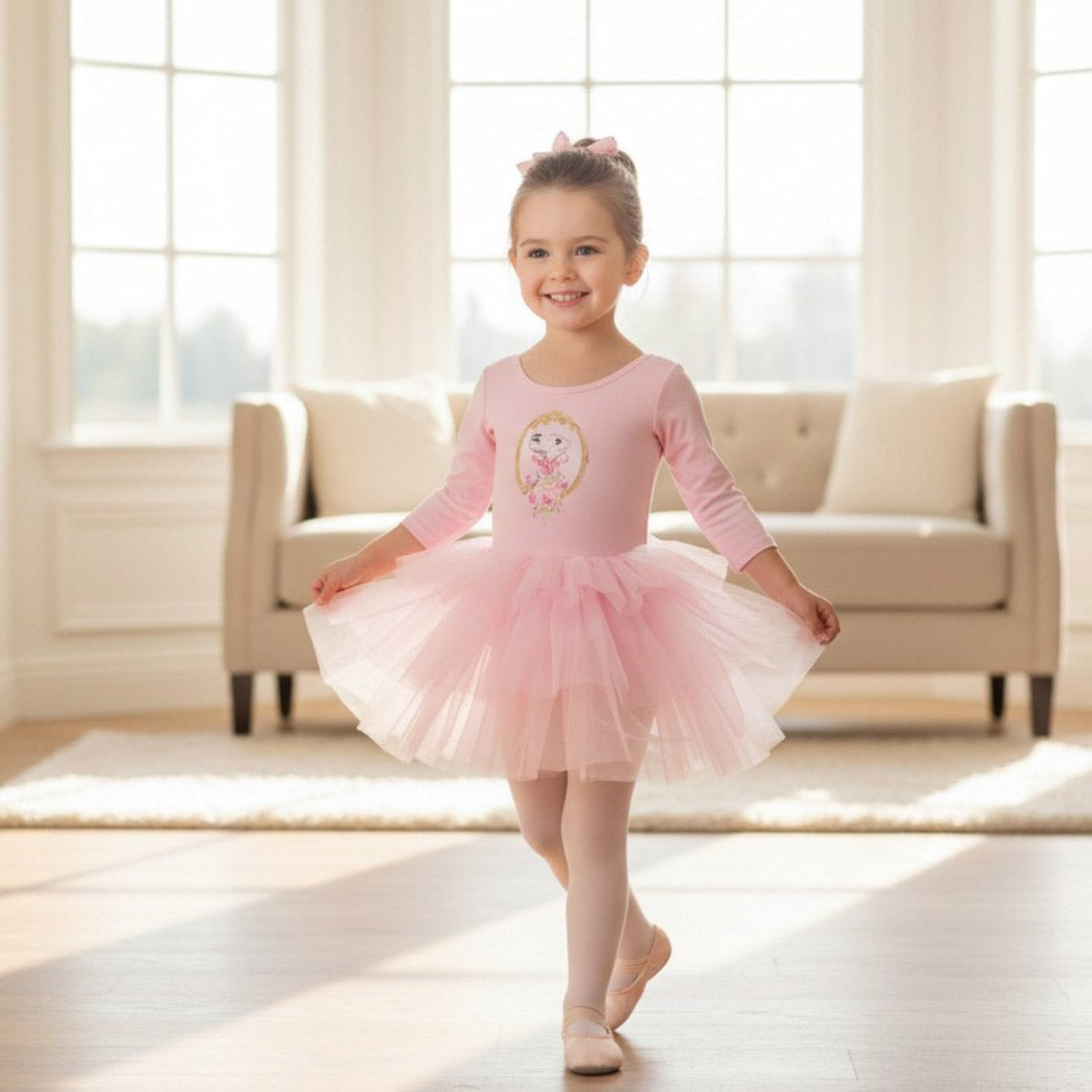 Claris Fashion Print Tulle Dress