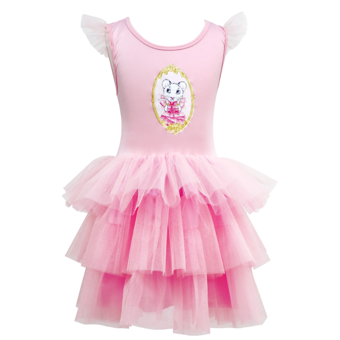 Claris Fashion Tulle Dress in Pink