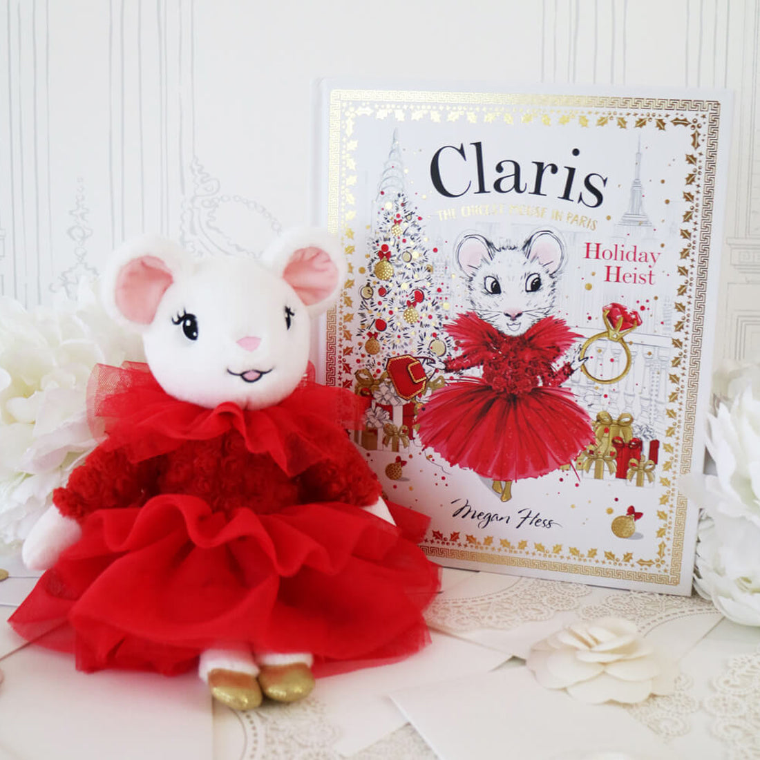 Claris in Paris Mouse Belle Rouge Plush Doll