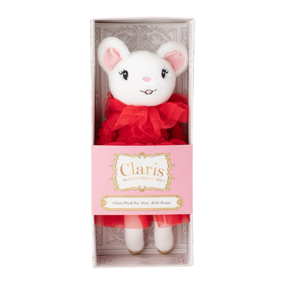 Claris in Paris Mouse Belle Rouge Plush Doll