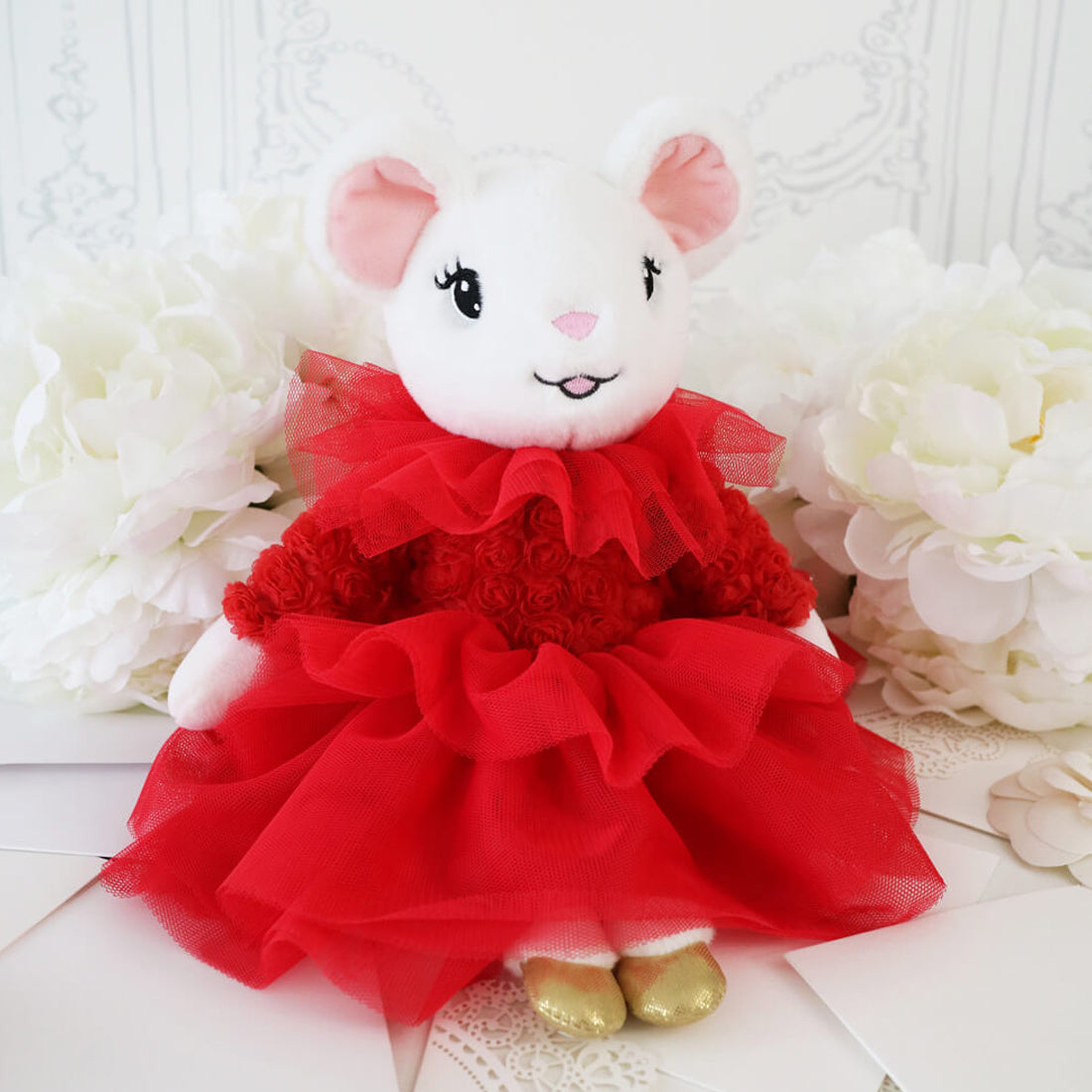 Claris in Paris Mouse Belle Rouge Plush Doll