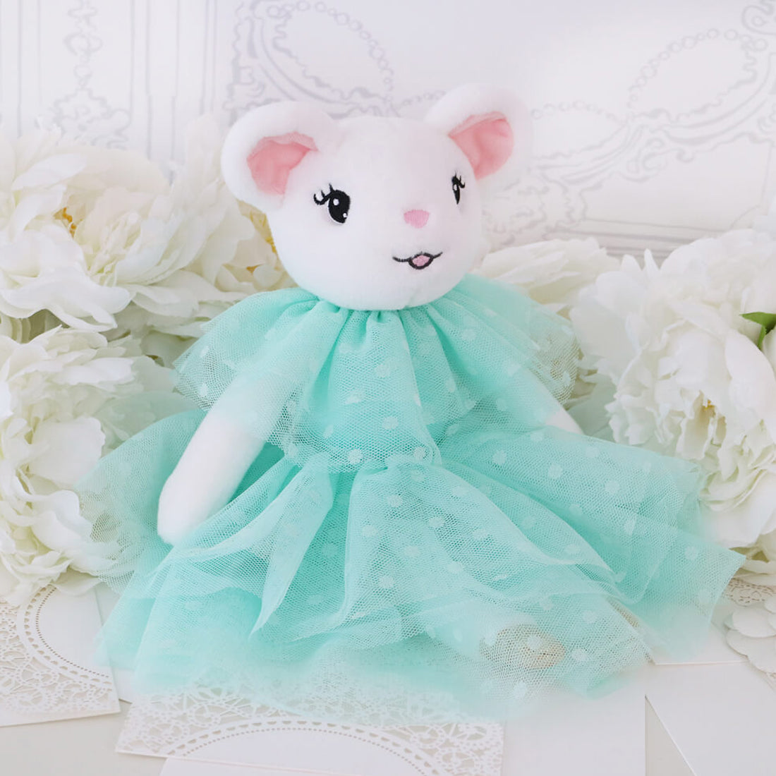 Claris in Paris Turquoise Elegante Plush Doll