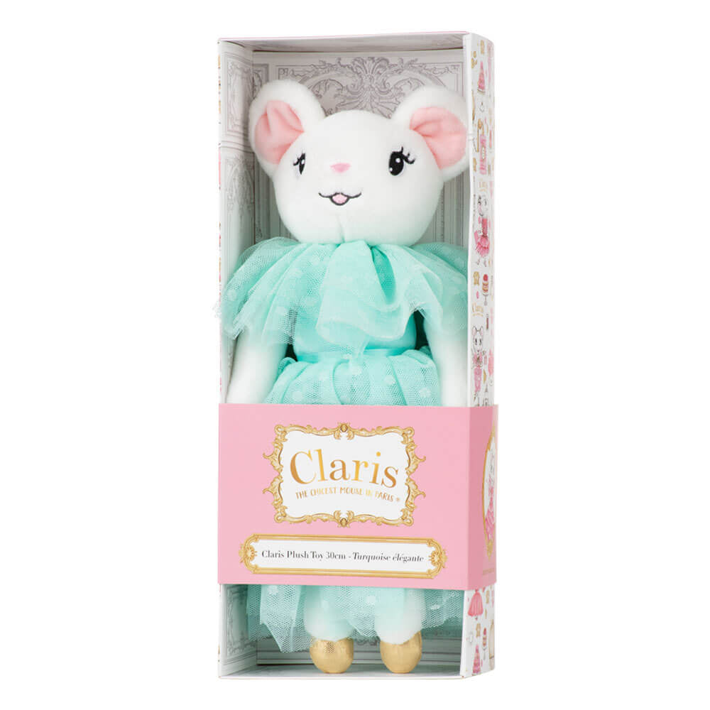 Claris in Paris Turquoise Elegante Plush Doll