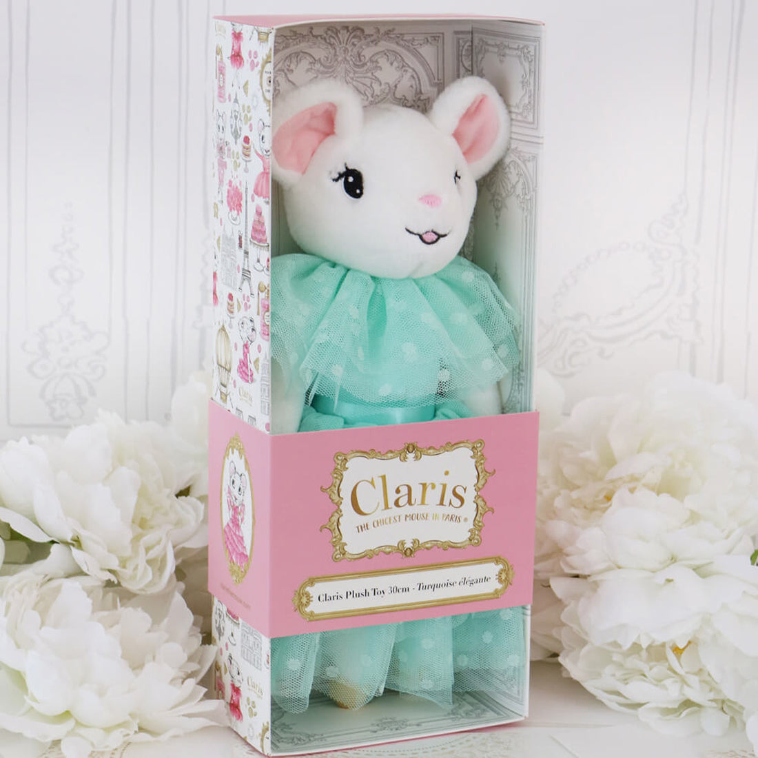 Claris in Paris Turquoise Elegante Plush Doll