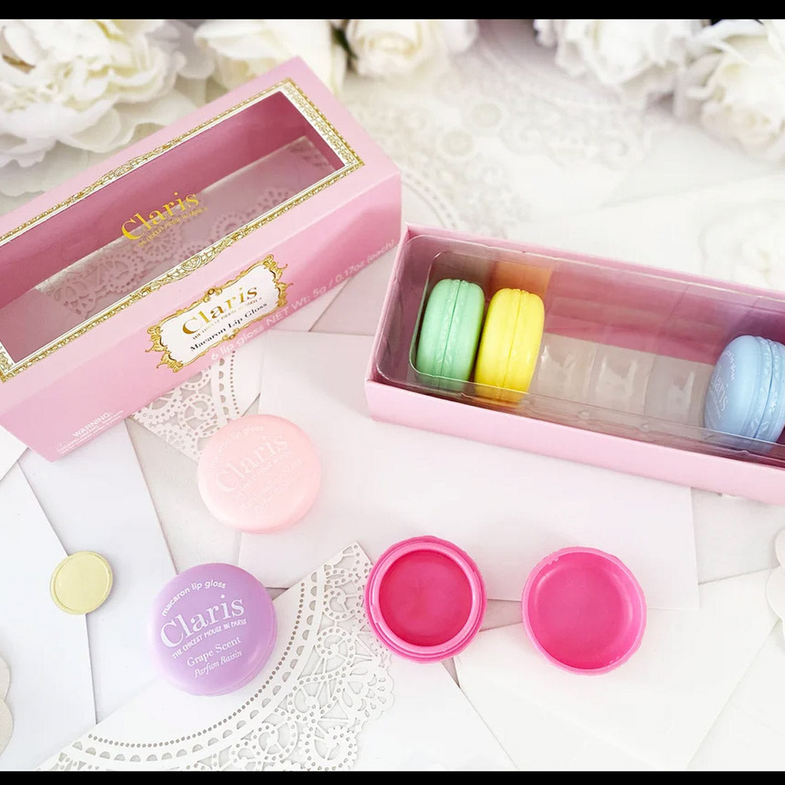 Claris Macaron Lip Gloss Set