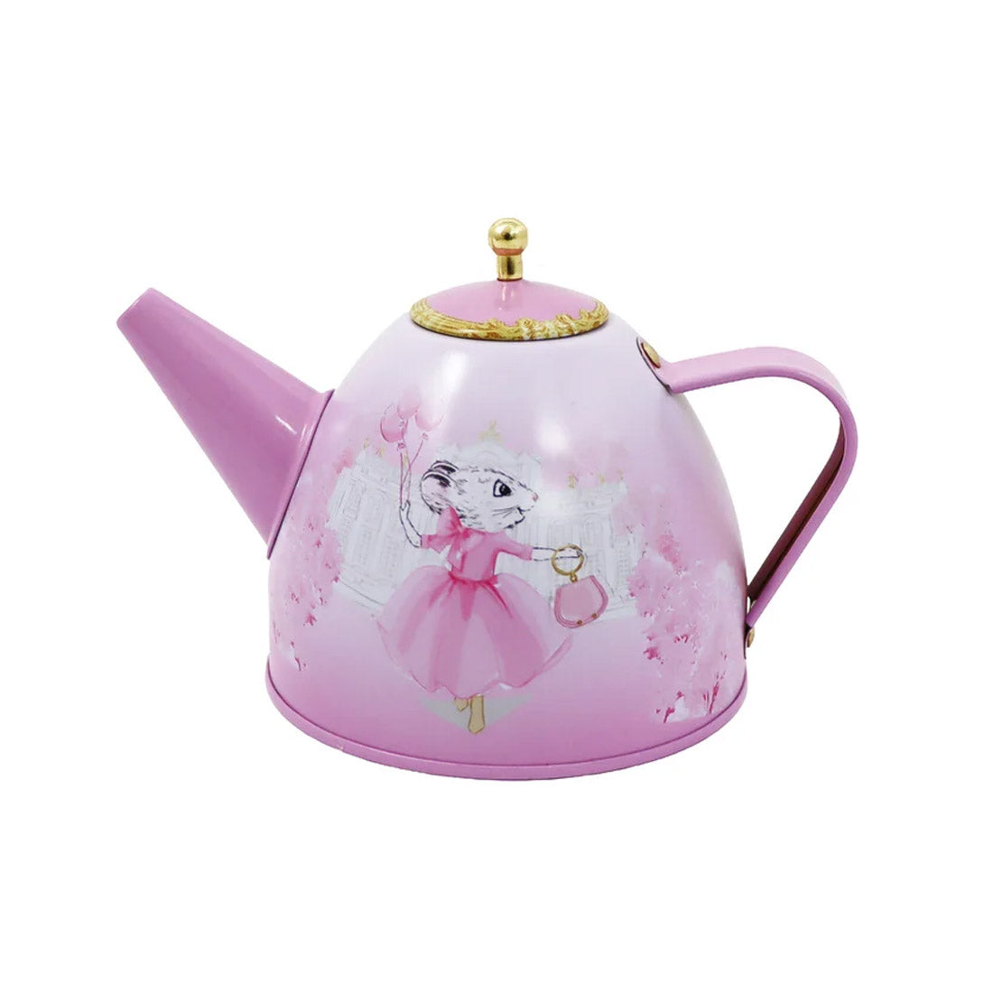 Claris The Chicest Mouse In Paris 11 Pieces Tea Set with Woven Basket
