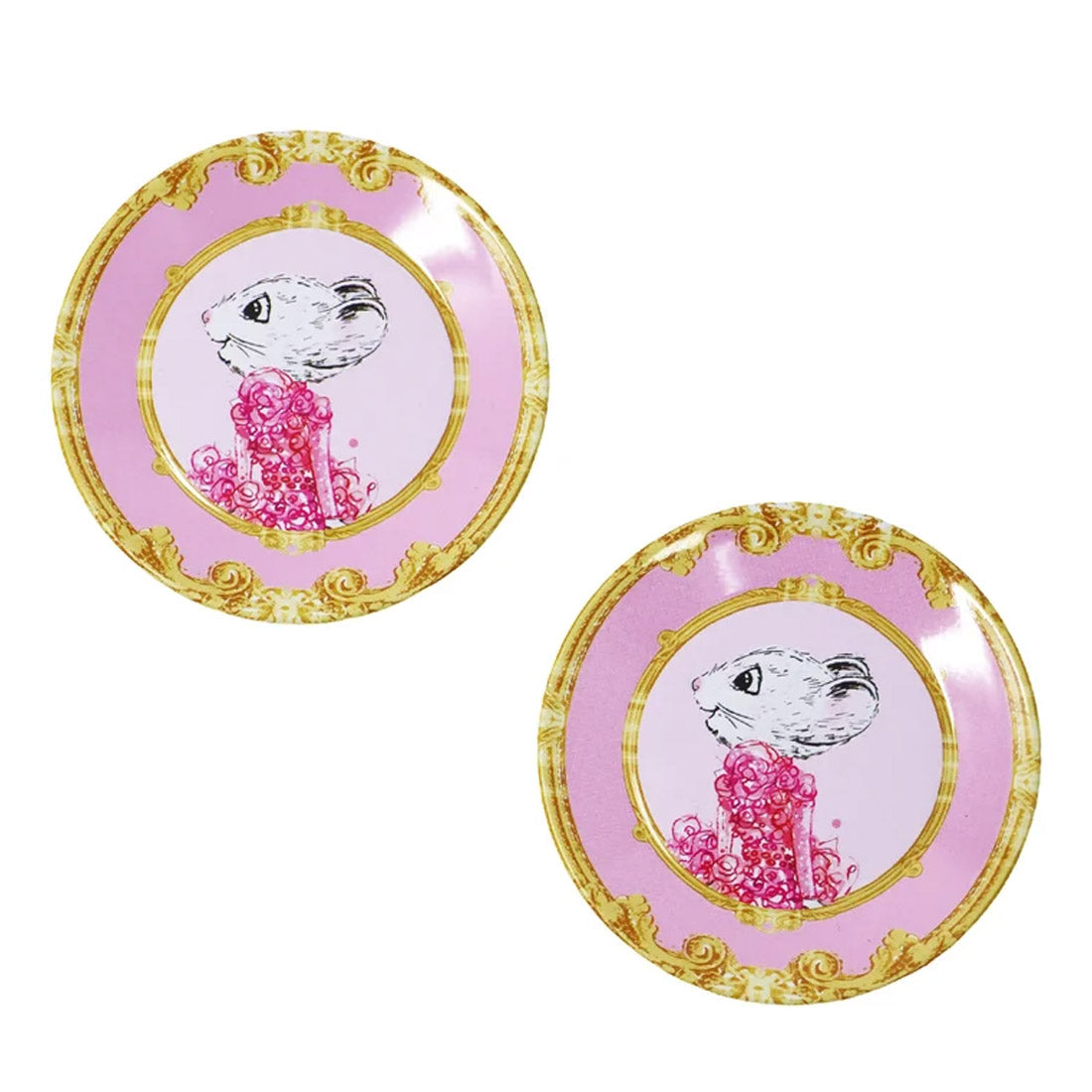 Claris The Chicest Mouse In Paris 11 Pieces Tea Set with Woven Basket