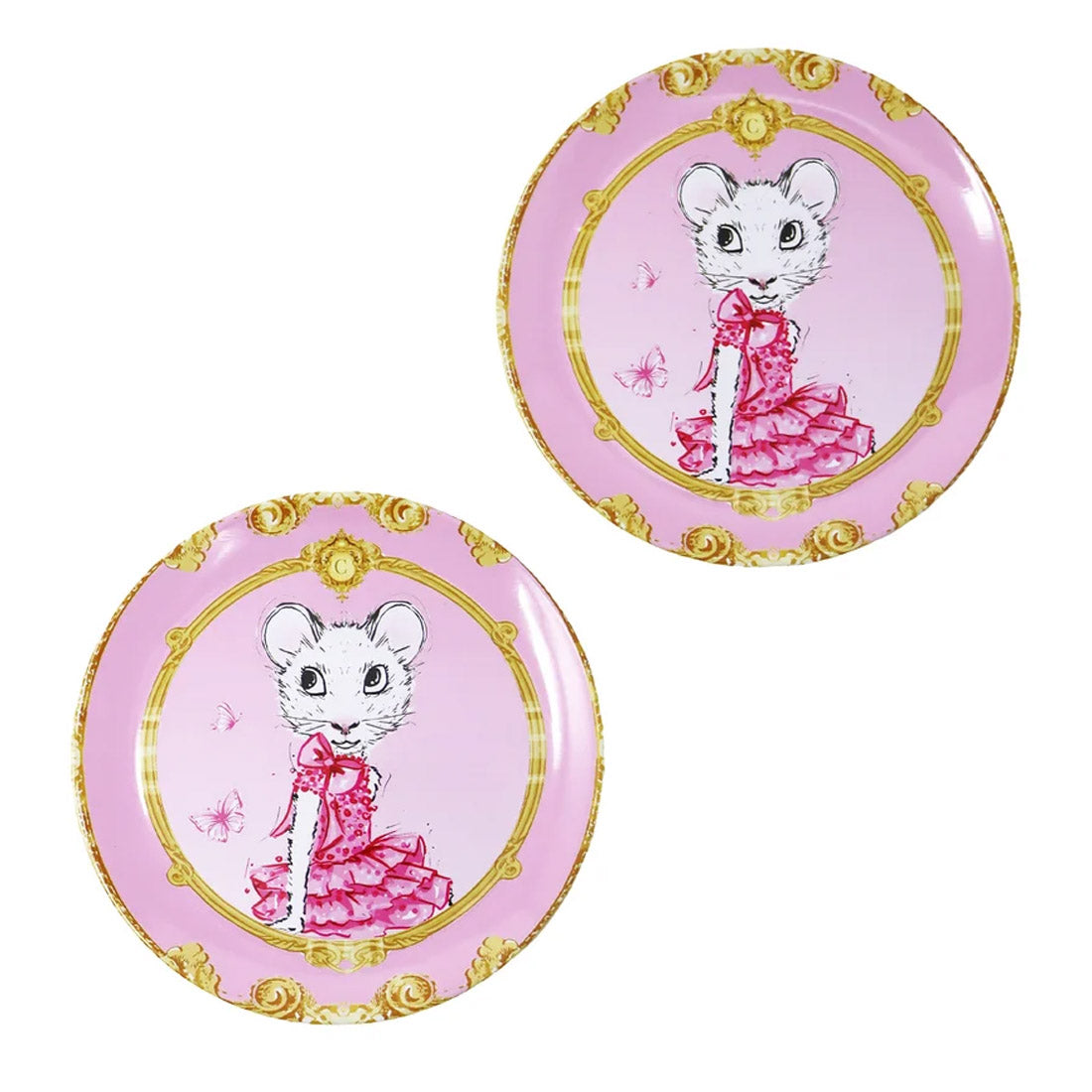 Claris The Chicest Mouse In Paris 11 Pieces Tea Set with Woven Basket