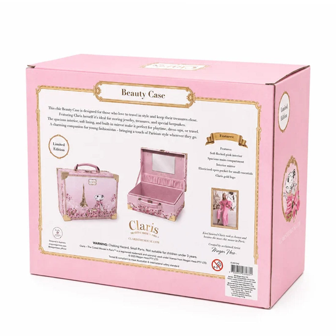 Claris the Chicest Mouse in Paris Beauty Case
