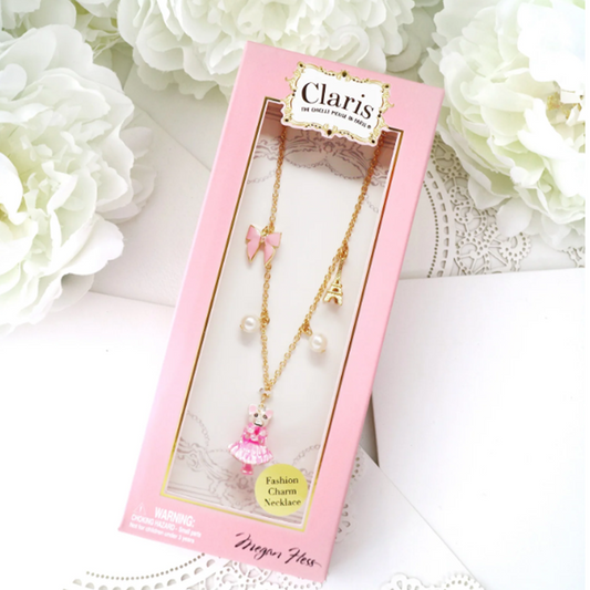 Claris - The Chicest Mouse in Paris Charm Necklace