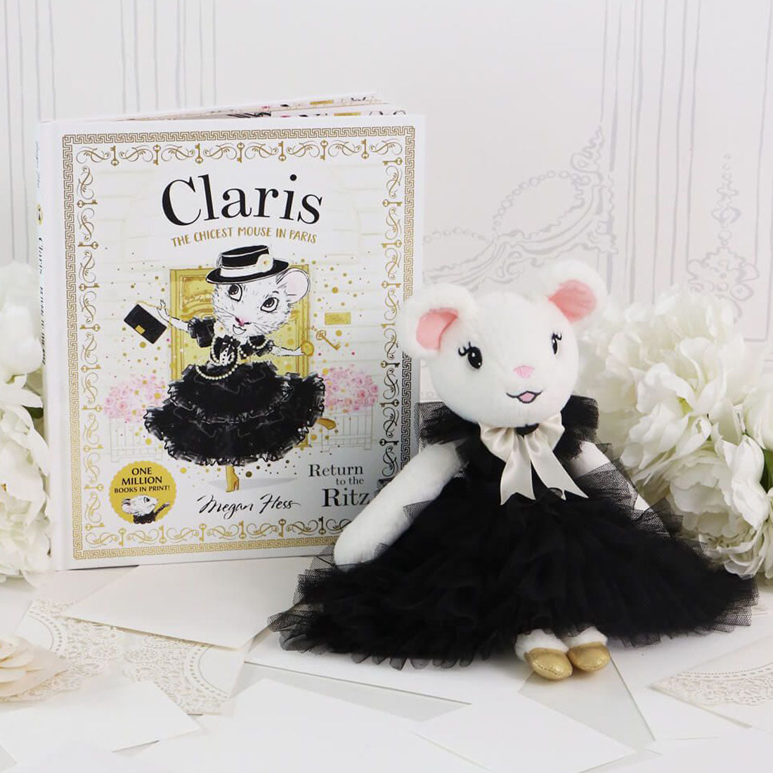 Claris the Chicest Mouse in Paris –Coco Chic Noir Doll & Book Set