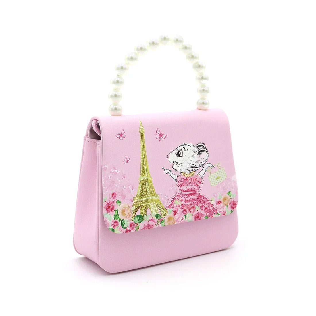 Claris the Chicest Mouse in Paris Handbag with Pearl Handle