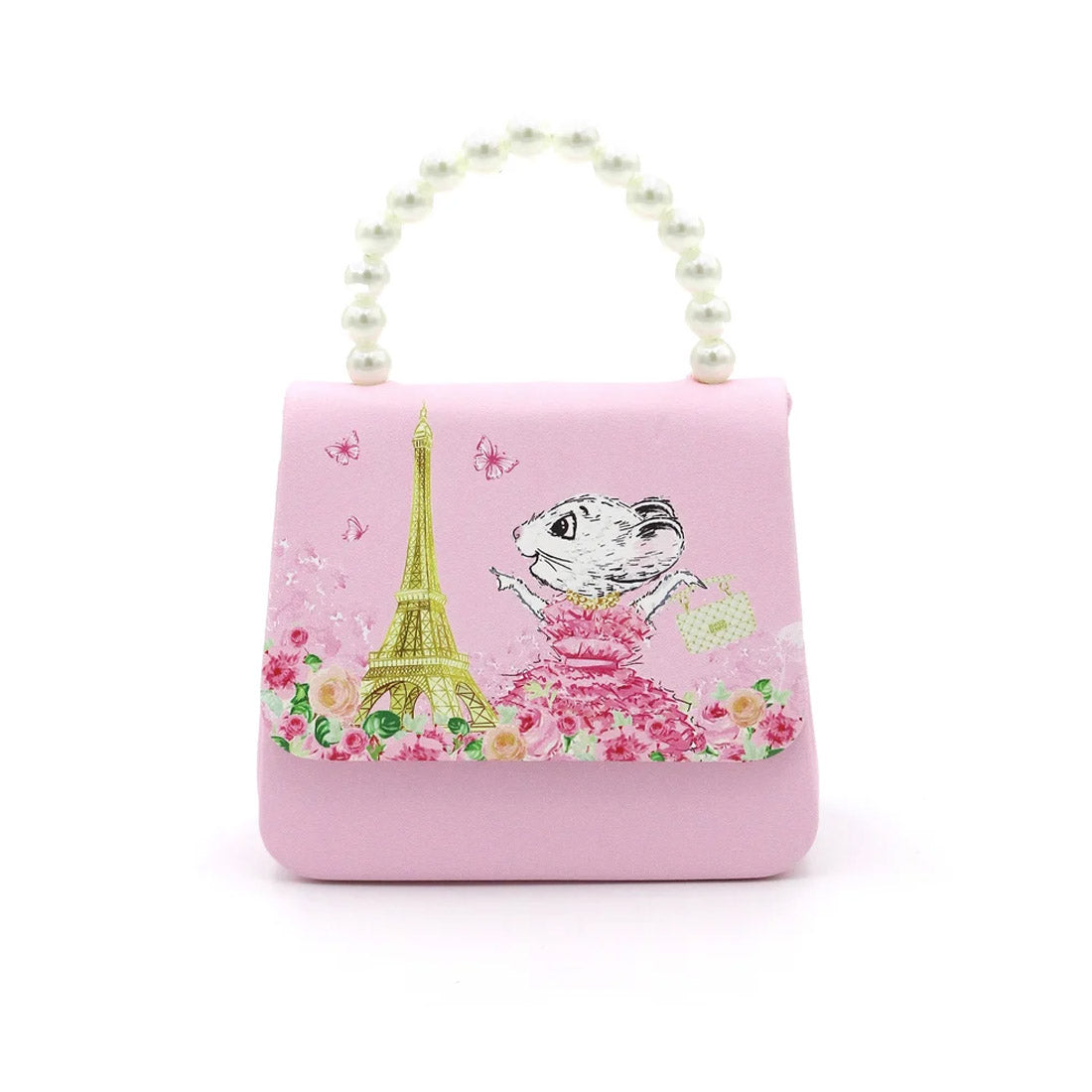Claris the Chicest Mouse in Paris Handbag with Pearl Handle