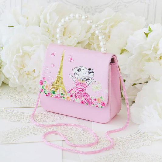 Claris the Chicest Mouse in Paris Handbag with Pearl Handle
