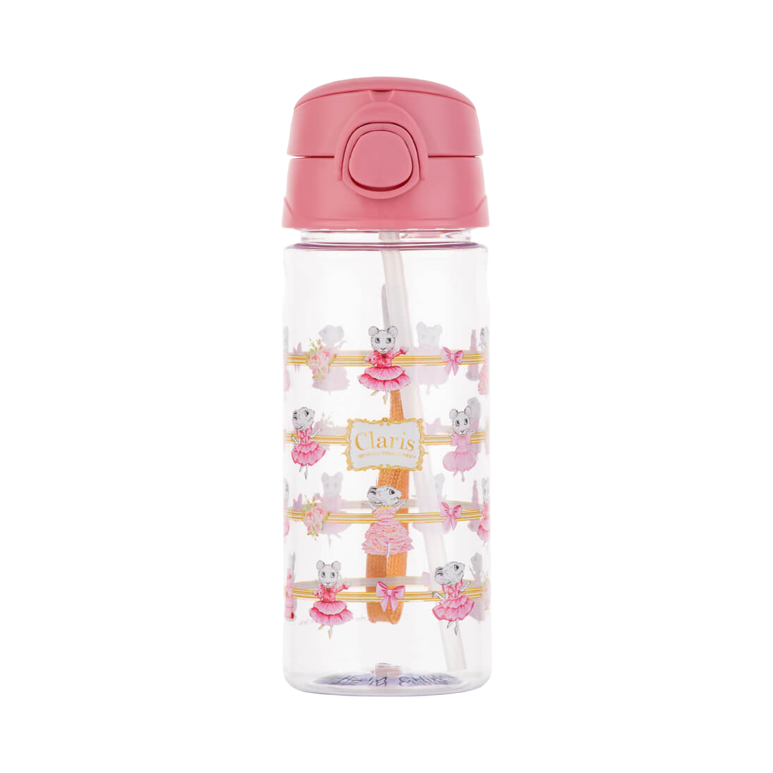 Claris The Mouse Drink Bottle With Straw