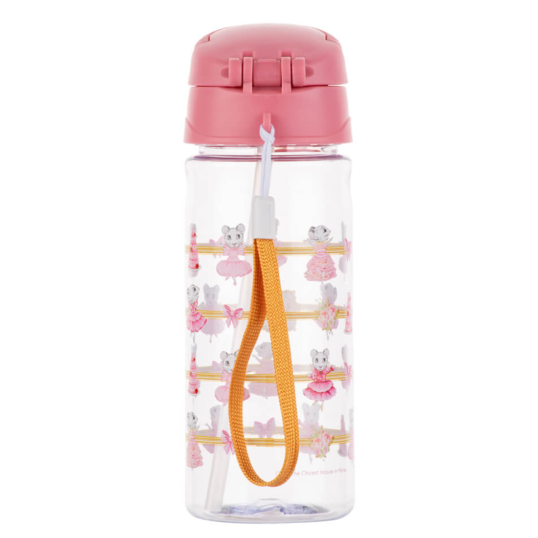 Claris The Mouse Drink Bottle With Straw