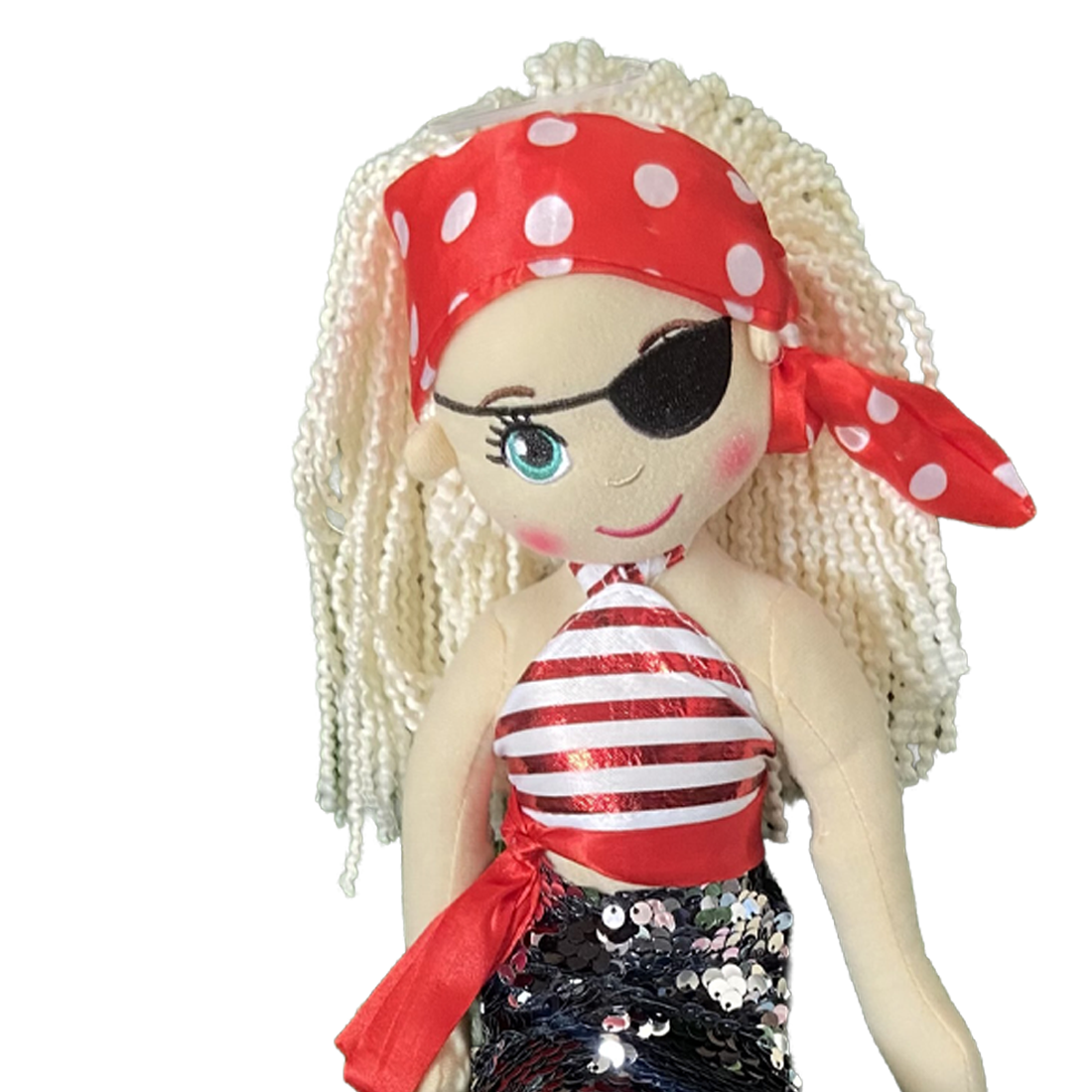 Cotton Candy Christine The Pirate Flip Sequined Mermaid Doll