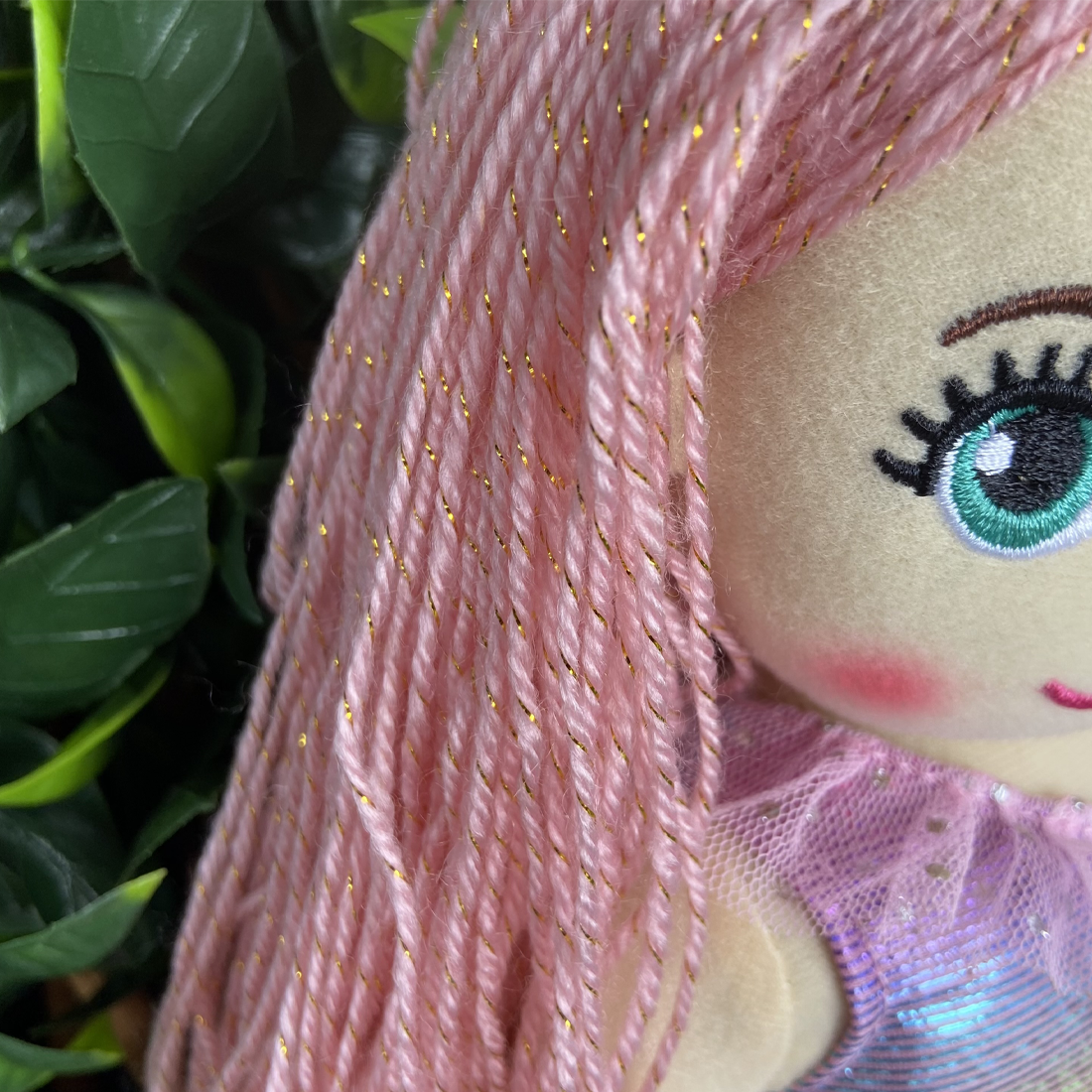 Cotton Candy Emma The Gradient Rainbow Flip Sequined Mermaid Doll With Tutu