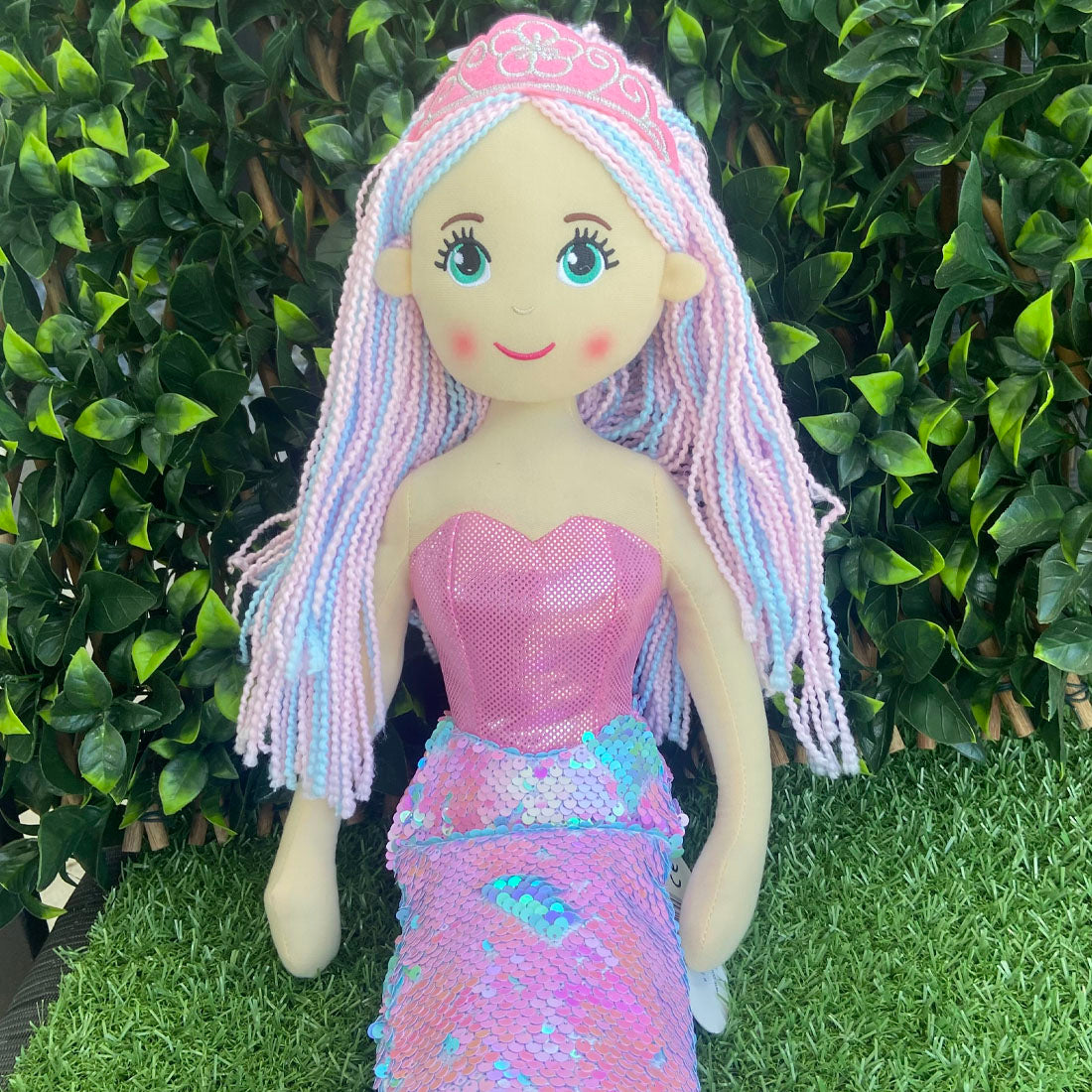 Cotton Candy Harper The Pink and Blue Flip  70cm Mermaid Sequined Doll