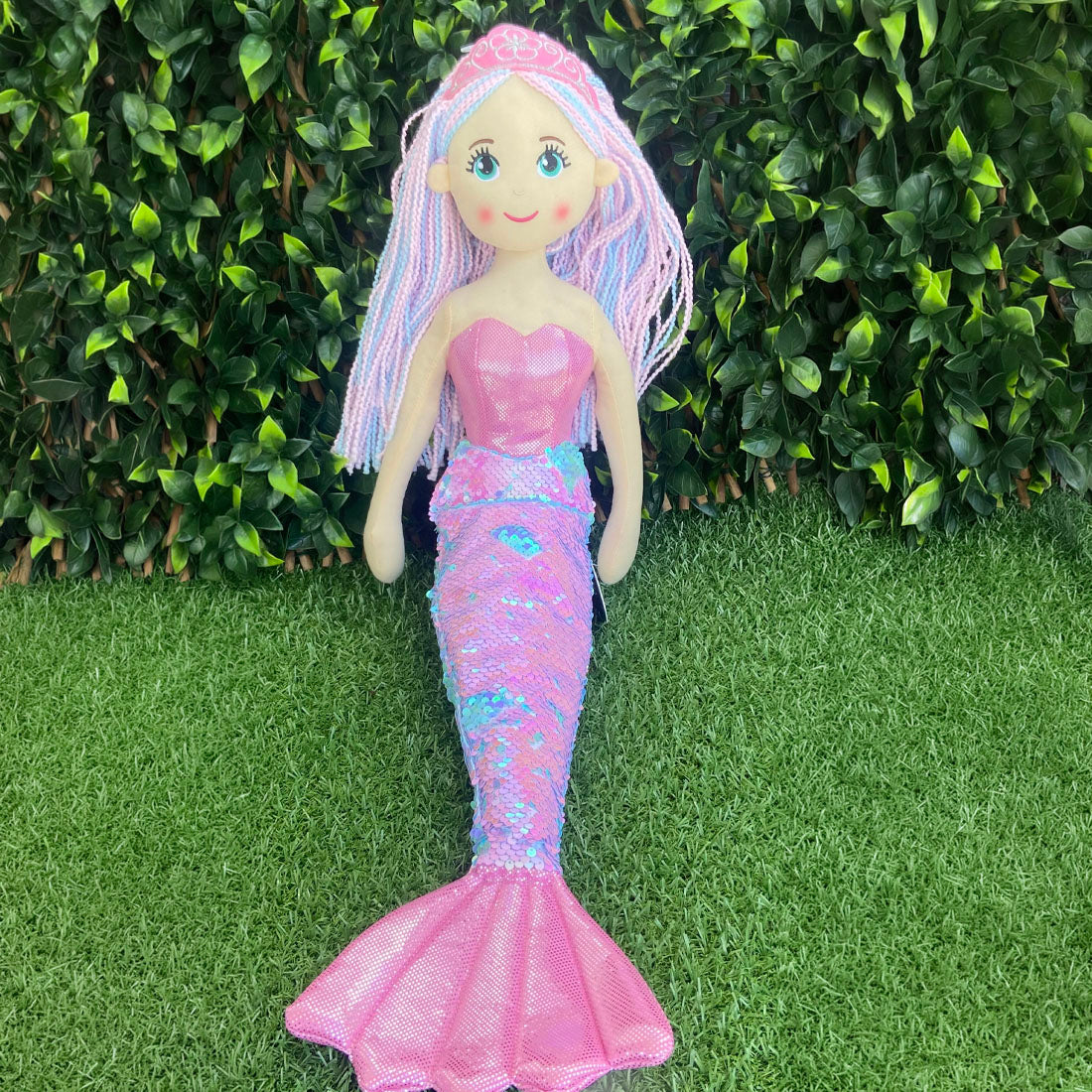 Cotton Candy Harper The Pink and Blue Flip  70cm Mermaid Sequined Doll