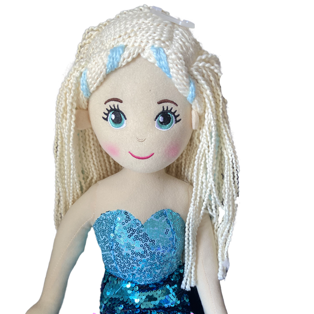 Cotton Candy Lucy The Blue Flip Sequined Mermaid Doll