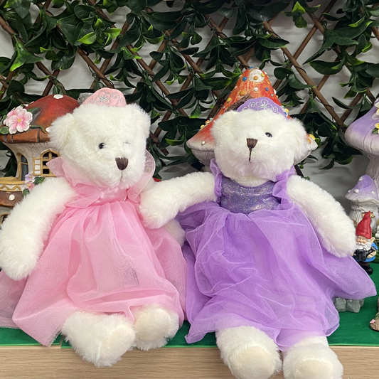 Cuddles the Fairy Ballerina Teddy Bear - Pink or Purple