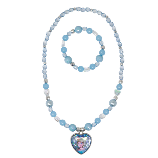 Disney Frozen Elsa Necklace & Bracelet Set