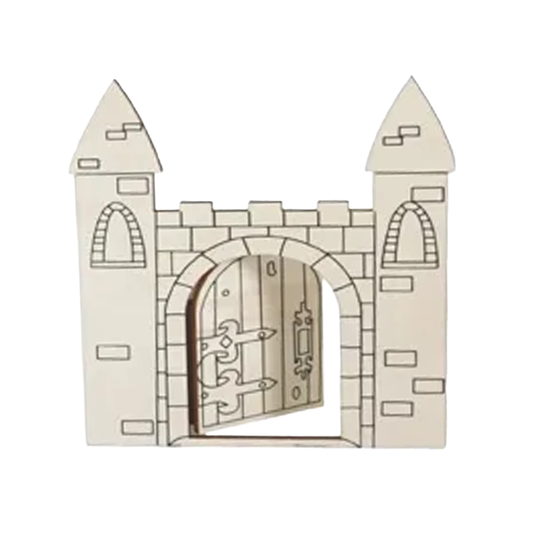 DIY Castle Wooden Fairy Door