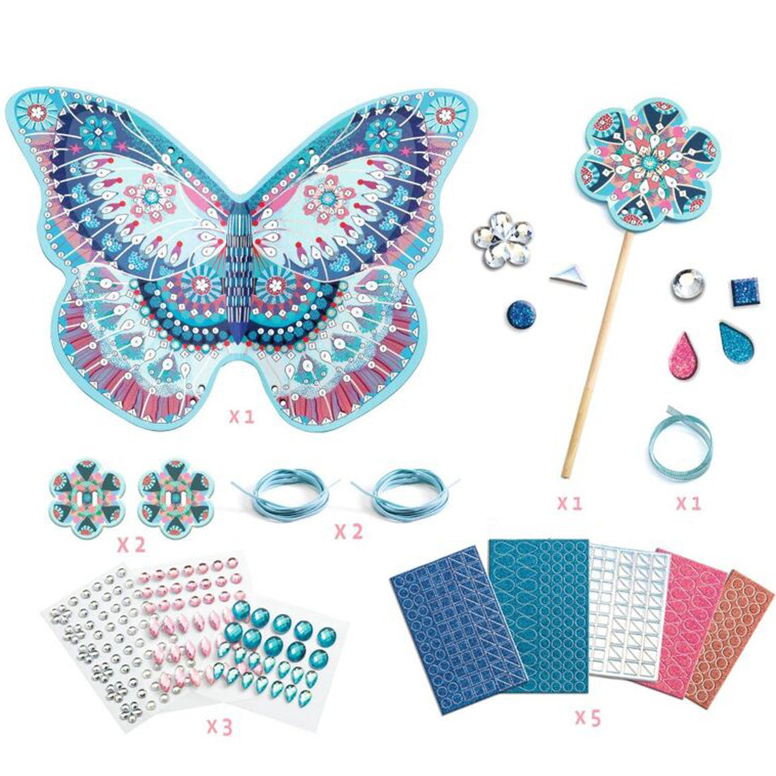 Do It Yourself Like a Fairy Wings & Wand Set
