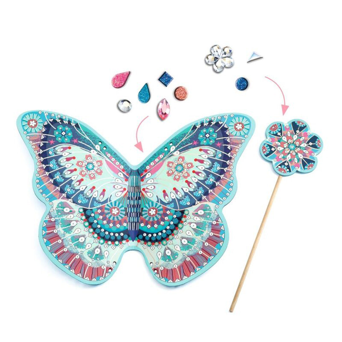 Do It Yourself Like a Fairy Wings & Wand Set