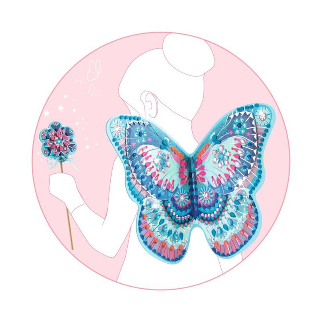 Do It Yourself Like a Fairy Wings & Wand Set