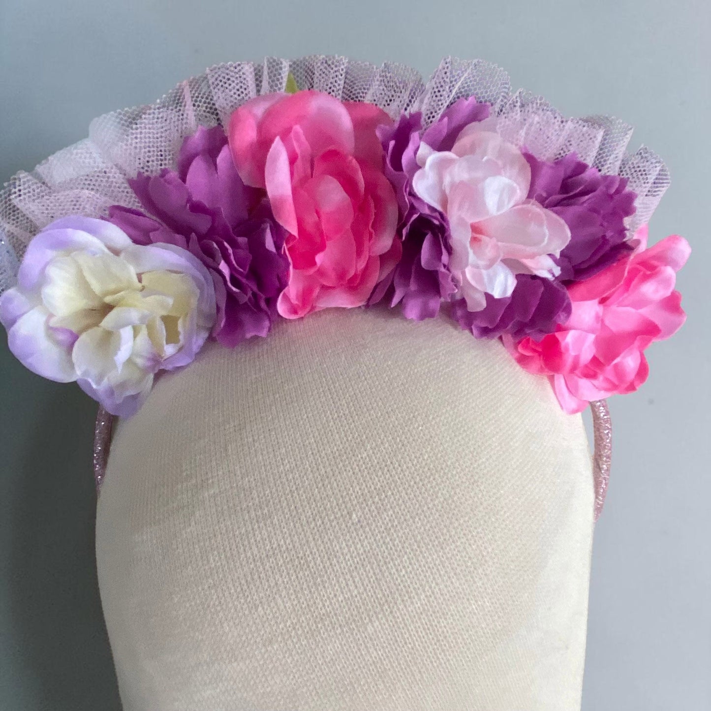 Dreamy Pink Purple Floral Headband