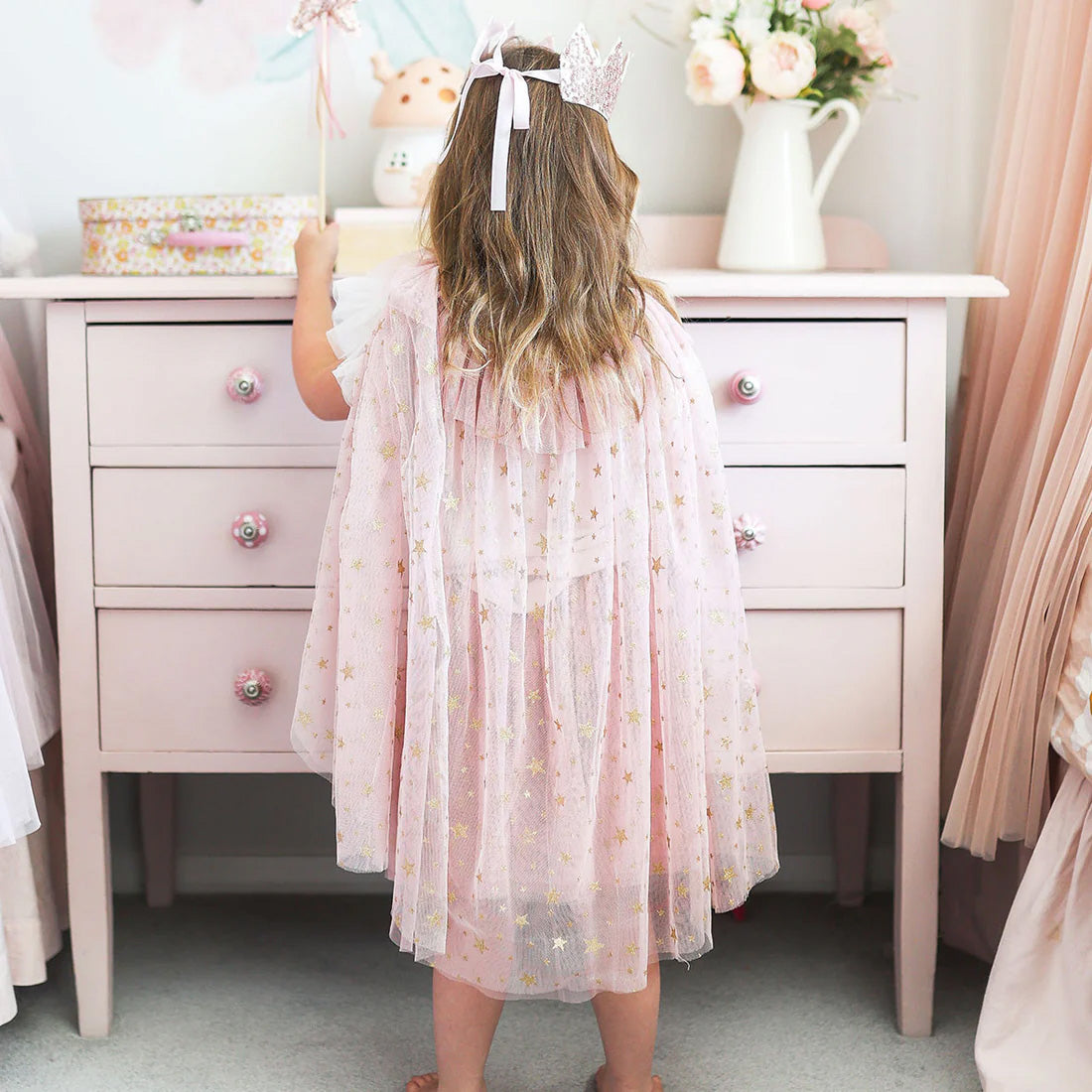 Dress Up Pink Tutu With Gold Stars