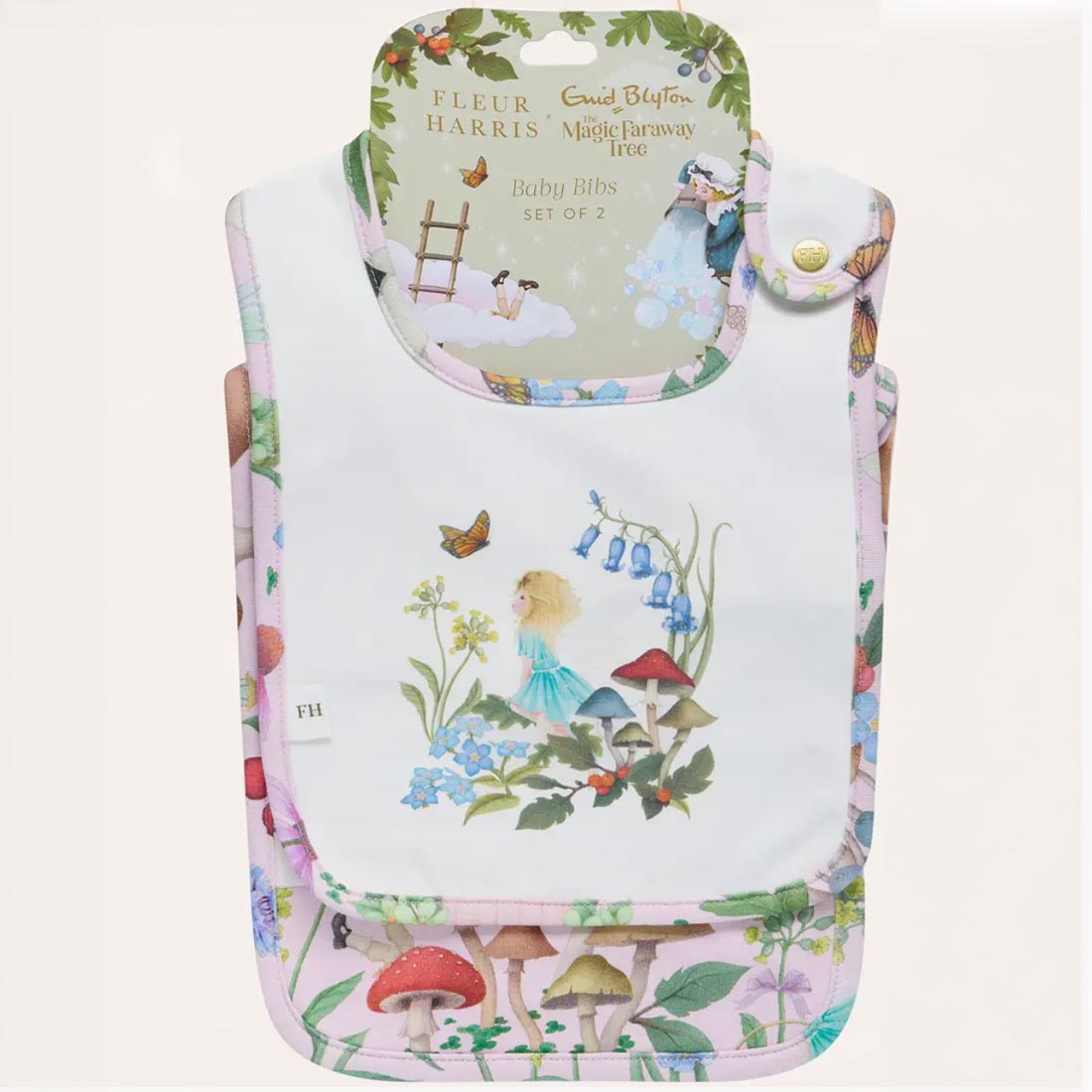 Enchanted Fairy Garden Baby Bibs Duo Set