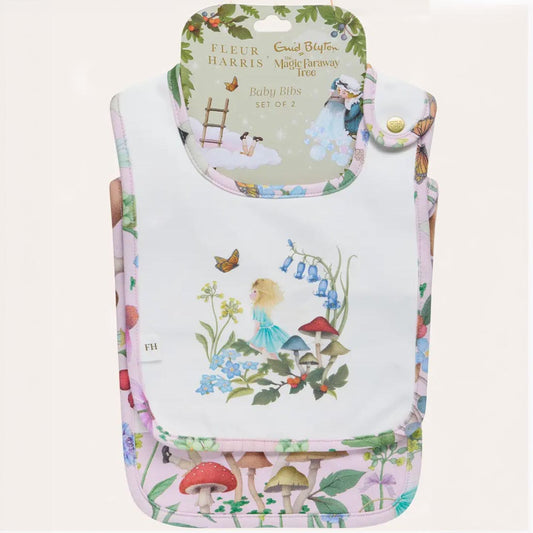 Enchanted Fairy Garden Baby Bibs Duo Set