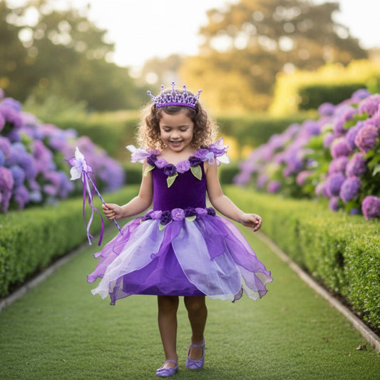 Enchanted Forest Fairy Purple Dress Gift Set